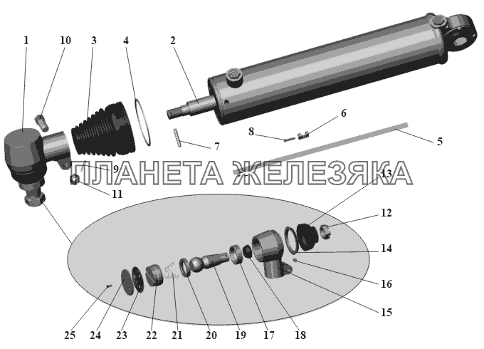 Цилиндр 101-3405005 (до сентября 2006 года) МАЗ-152 (2011)